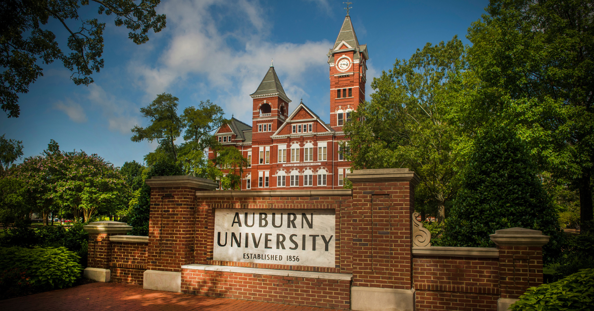 Auburn University campus in Auburn, Alabama.